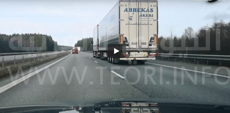 Photo of شرح عملية التجاوز عن شاحنة او عدة شاحنات وسيارات في الأوتوستراد